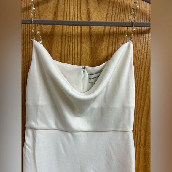 Sachin + Babi - Pema Satin Midi Dress White Pearl Gold Wedding
Straps - Picture 6 of 14